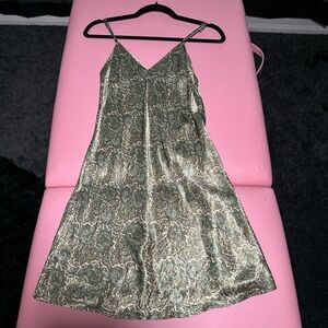 Zara Paisley Green Dress